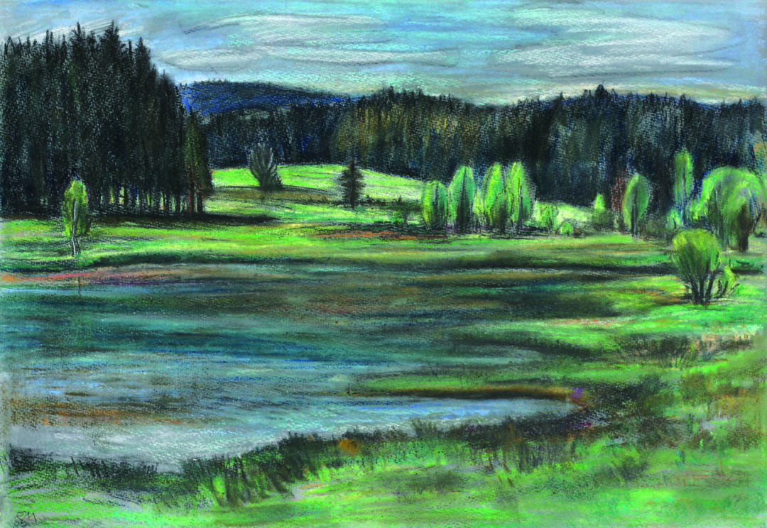 ManuwaldRudolf_WeiteLandschaft_1987_Pastell
